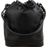 Louis Vuitton Noir Epi Leather Sac Noé Grande Shoulder Bag