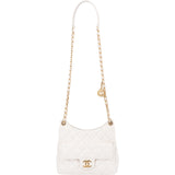 Chanel Quilted Leather Small Wavy CC Crossbody Bag