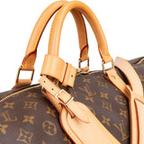 Louis Vuitton Monogram Canvas Keepall 60 Bandoulière Travel Bag
