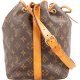 Louis Vuitton Monogram Canvas Sac Noé Petit Shoulder Bag