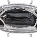Miu Miu Metallic Leather Quilted Tote Handbag