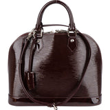 Louis Vuitton Burgundy Vernis Epi Leather Alma PM Handbag - vintageandkickz