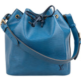 Louis Vuitton Blue Epi Leather Sac Noé Petit Shoulder Bag