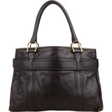 Burberry Pebbled Leather Baynard Tote Handbag