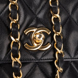 Chanel Quilted Lambskin Vintage CC Single Flap Crossbody Bag