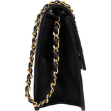 Chanel Quilted Lambskin Rectangular 24K Gold Single Flap Shoulder Bag