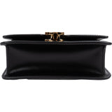 Burberry Black Leather TB Belt Handbag