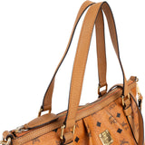 MCM Monogram Visetos Small Satchel Tote Handbag