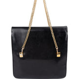 Gucci Black Leather Vintage Handbag