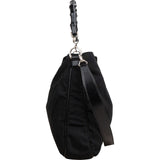 Gucci Nylon Bamboo Handle Hobo Shoulder Bag