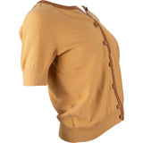Hermès Wolle & Lambskin Cardigan (DE36 / FR38)