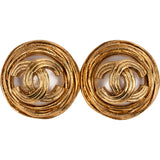 Chanel Vintage CC Pearl 1994 Clip-On Earrings