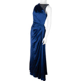 Christian Dior Blue Silk Embellished Gown Dress (IT44 / DE38)