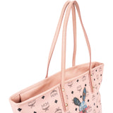 MCM Monogram Visetos Rabbit Reversible Liz Shopper Tote Bag