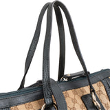 Gucci Monogram GG Leather Tote Satchel Handbag