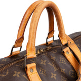Louis Vuitton Monogram Canvas Keepall 55 Bandoulière Travel Bag