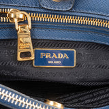 Prada Bicolor Saffiano Leather Galleria Handbag