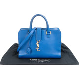 Saint Laurent Blue Leather Cabas Handbag