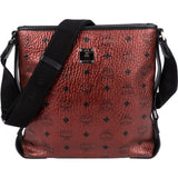 MCM Monogram Metallic Visetos Messenger Crossbody Bag