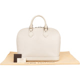 Louis Vuitton Ivory Epi Leather Alma PM Handbag