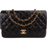 Chanel Quilted Lambskin 24K Gold Medium Double Flap Shoulder Bag