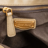 Miu Miu Vitello Lux Leather Bow Handbag