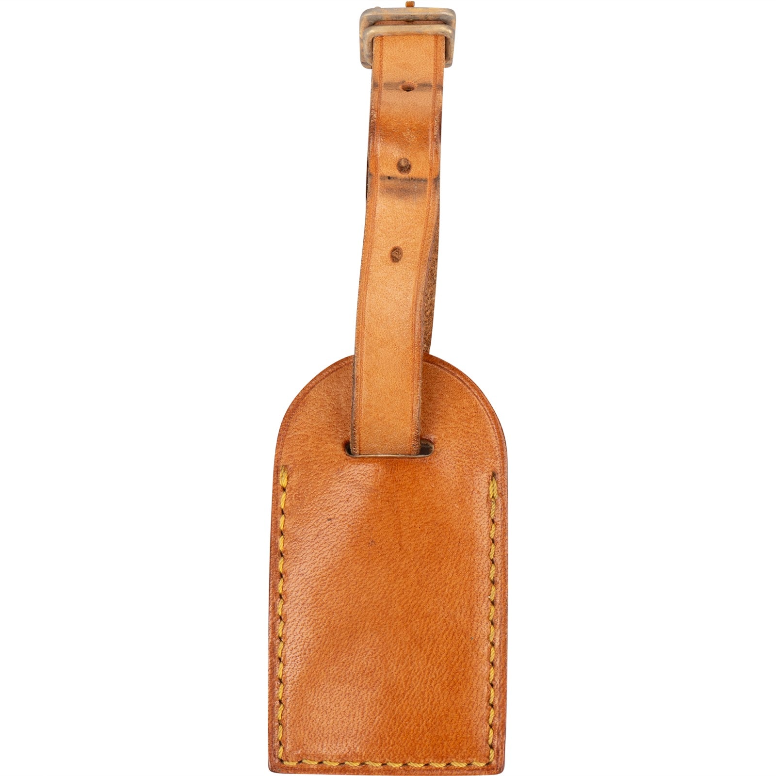 [🔄️B10 / F63] Louis Vuitton Vachetta Leather Luggage Tag - vintageandkickz