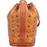 MCM Monogram Visetos Drawstring Bucket Crossbody Bag