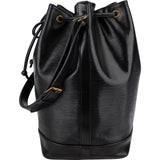 Louis Vuitton Noir Epi Leather Sac Noé Grande Shoulder Bag