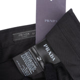 Prada Black Cotton Button Up Pants Trousers (IT52)