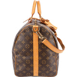 Louis Vuitton Monogram Canvas Keepall 50 Bandoulière Travel Bag