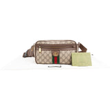 Gucci Monogram GG Supreme Canvas Ophidia Belt Crossbody Bag