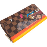 Louis Vuitton Monogram Damier Ebene Illustre Evasion Zippy Wallet