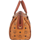 MCM Monogram Visetos Small Boston Handbag
