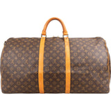 Louis Vuitton Monogram Canvas Keepall 60 Bandoulière Travel Bag