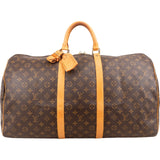 Louis Vuitton Monogram Canvas Keepall 55 Travel Bag