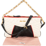 Miu Miu Quilted Leather Colorblock Handbag