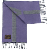 Louis Vuitton Purple Wool Cashmere V Scarf Schal