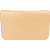 Chanel Quilted Lambskin 24K Gold Single Flap Shoulder Bag