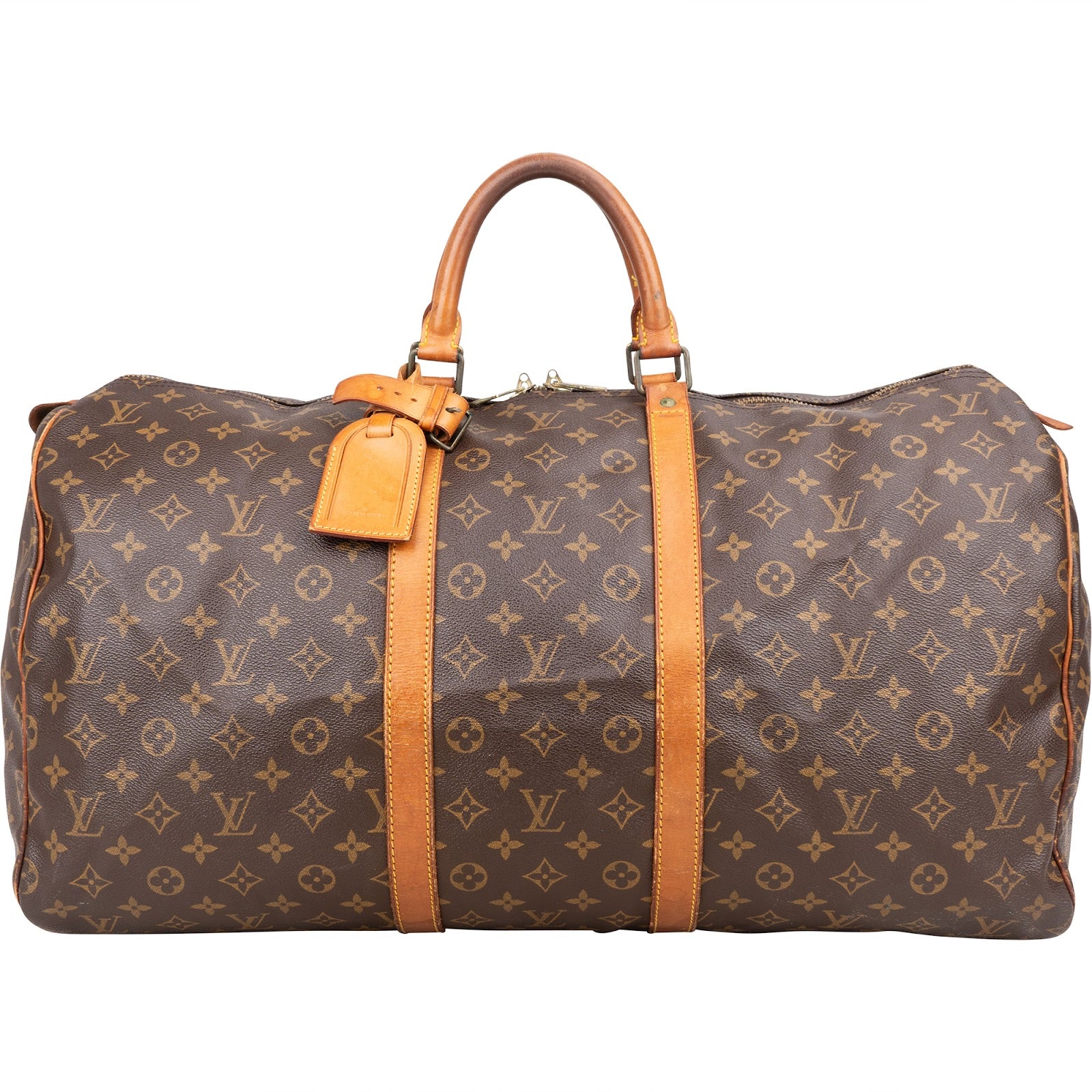 Louis Vuitton Monogram Canvas Keepall 55 Travel Bag - vintageandkickz