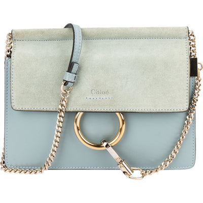 Chloé Suede & Leather Small Faye Crossbody Bag