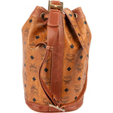 MCM Monogram Visetos Drawstring Bucket Crossbody Bag