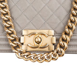 Chanel Quilted Caviar Leather Medium Single Boy Crossbody Bag