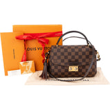 Louis Vuitton Monogram Damier Ebene Croisette Handbag