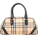Burberry Nova-Check Monogram Boston Handbag