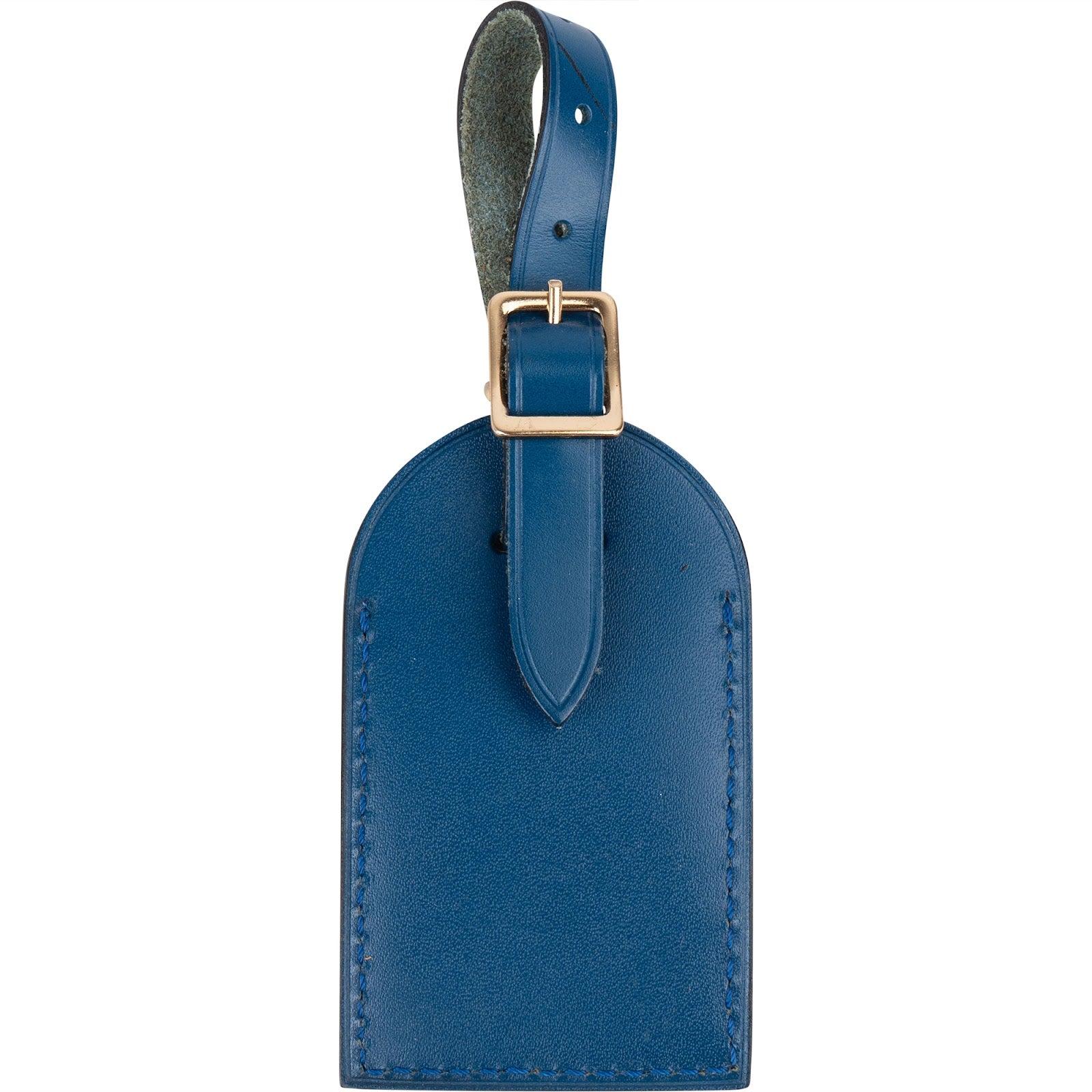 [🔄️B10 / F38] Louis Vuitton Blue Epi Leather Luggage Tag - vintageandkickz