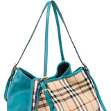 Burberry Nova-Check Canvas and Leather Canterbury Tote Shoulder Bag