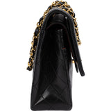 Chanel Quilted Lambskin 24K Gold Medium Double Flap Shoulder Bag