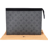 Louis Vuitton Monogram Eclipse Canvas Pochette Voyage MM Clutch