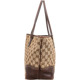 Gucci Monogram GG Canvas Interlocking Tote Shoulder Bag